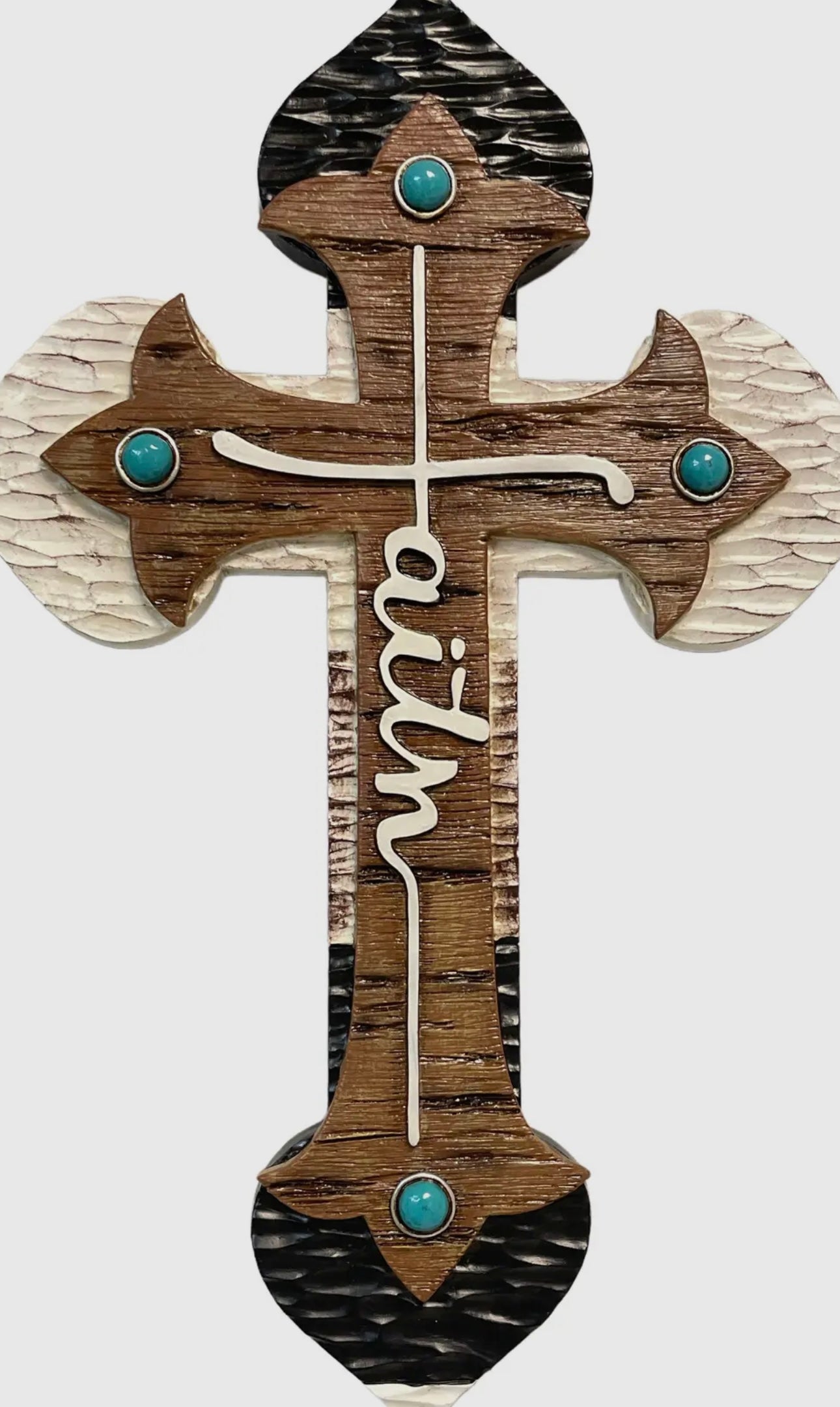 Faith Cross with Turquoise