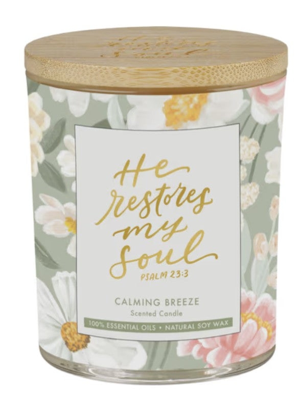 Essential Oil Infused Scented Scripture Candle
