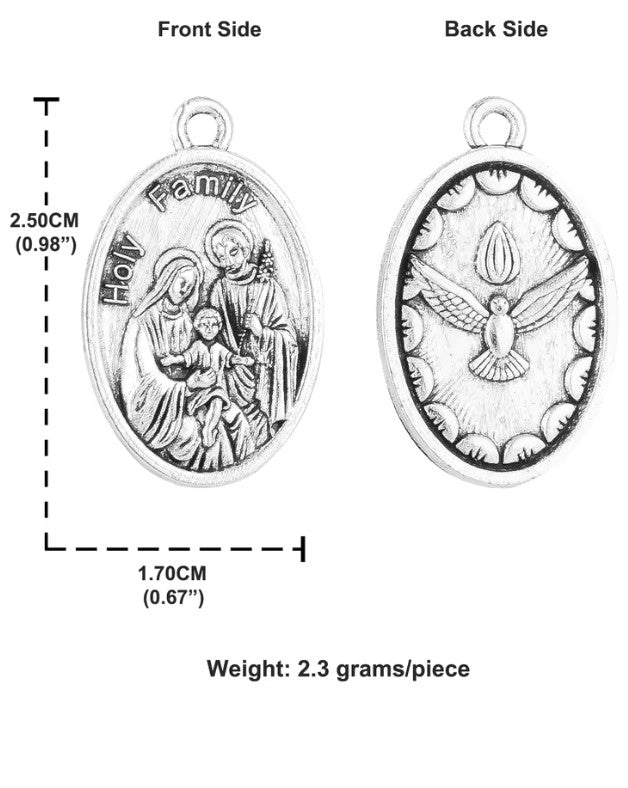 Holy Family with Holy Spirit Medal
