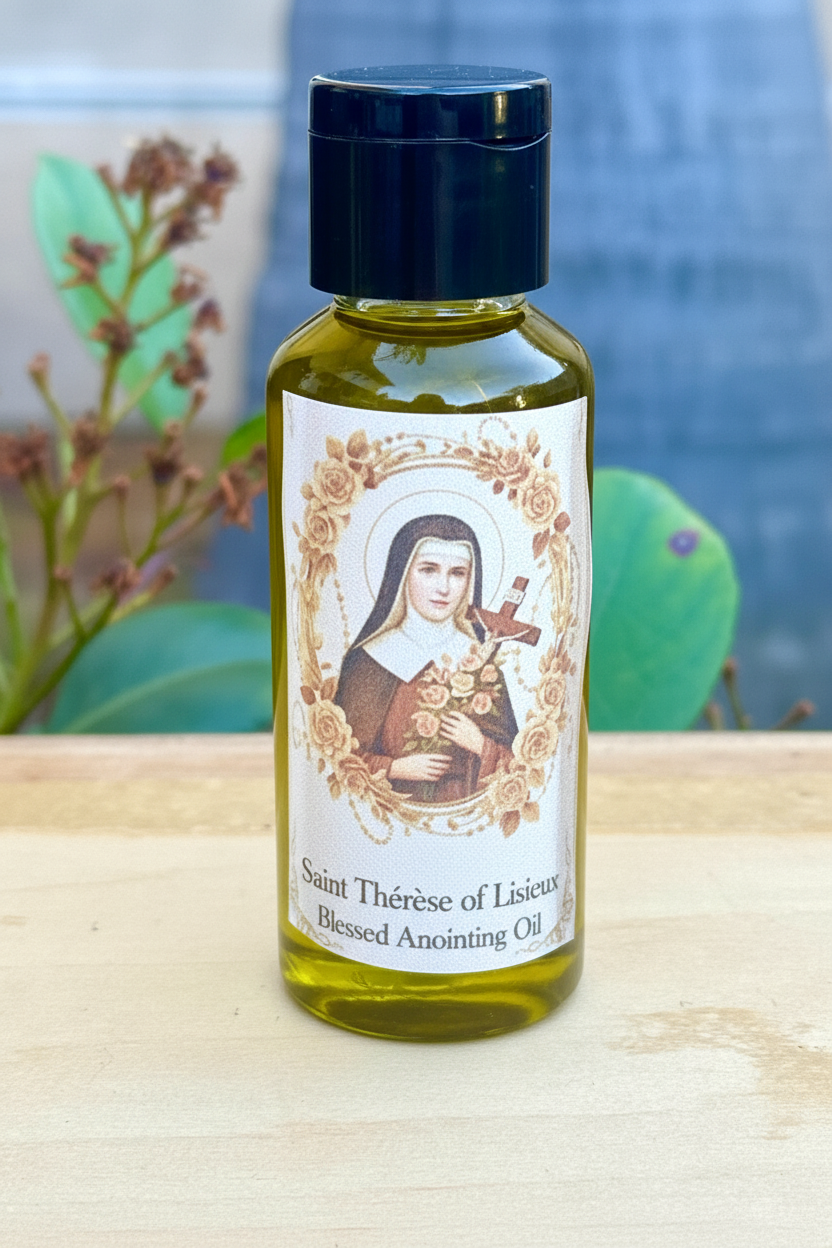 Saint Thérèse of Lisieux Blessed Anointing Oil – Darker Oil