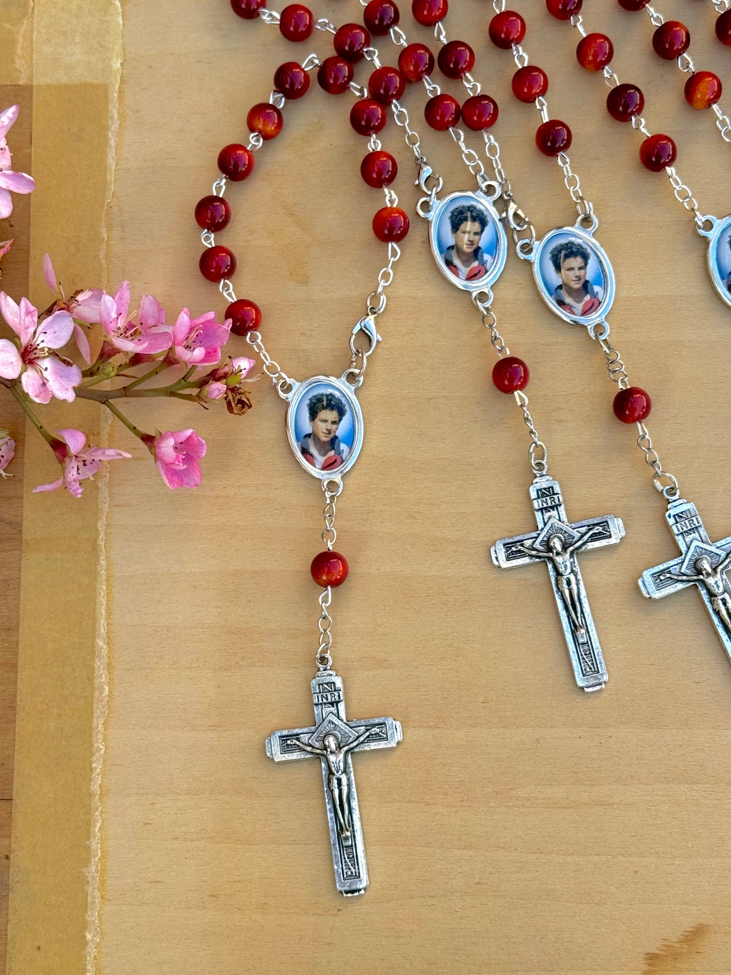 Saint Carlo Acutis Rosary Handmade in The USA