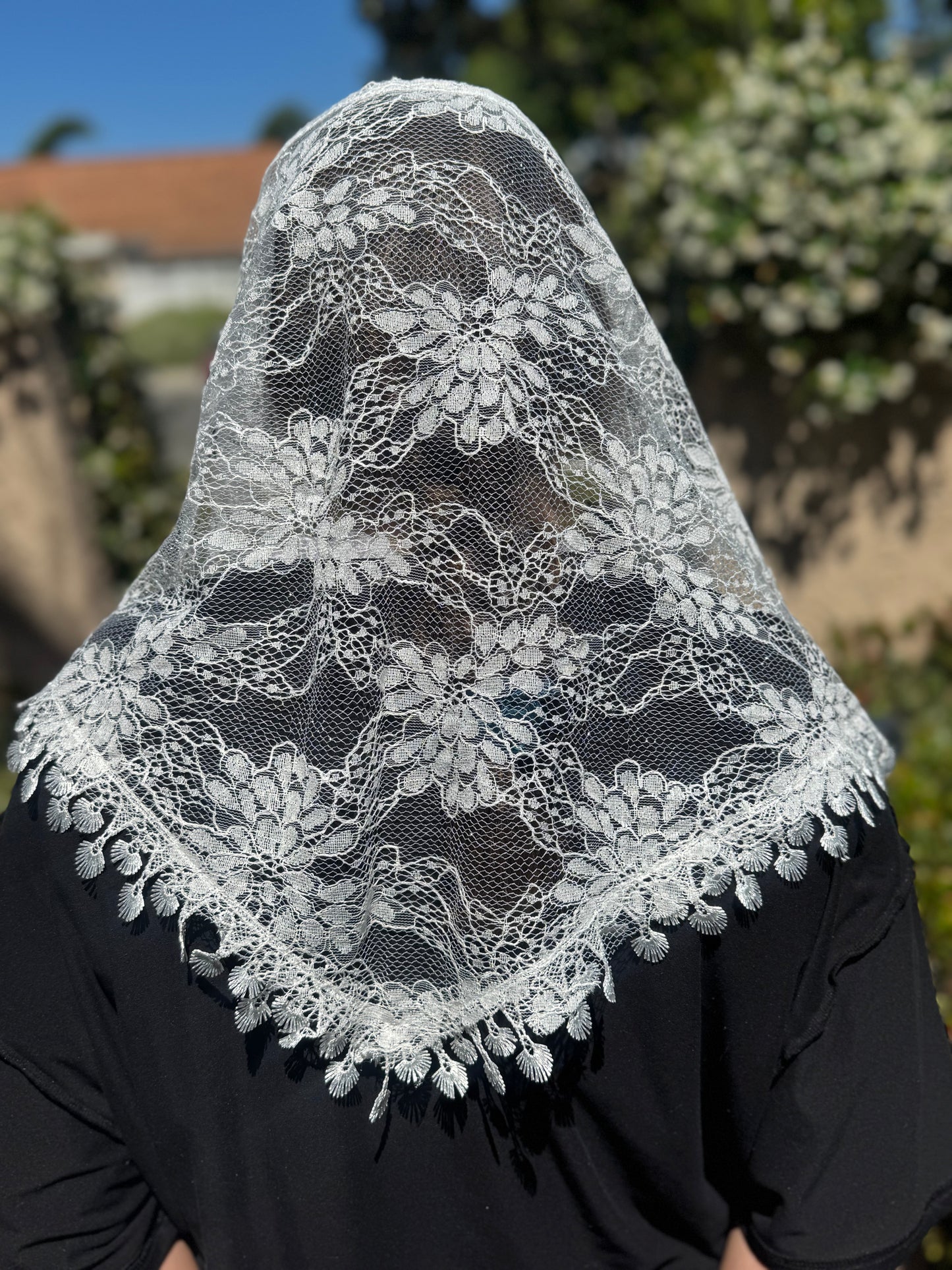 Tassel Lace Veil Mantilla