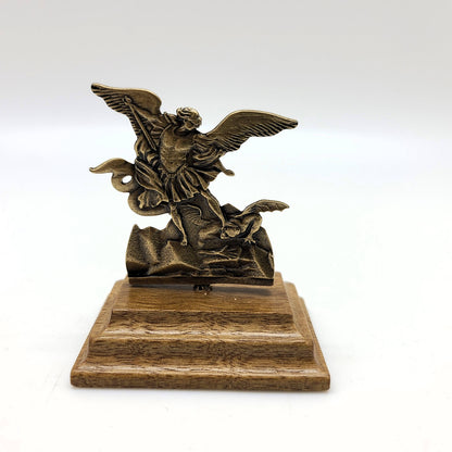 Small Saint Michael Desk Figure