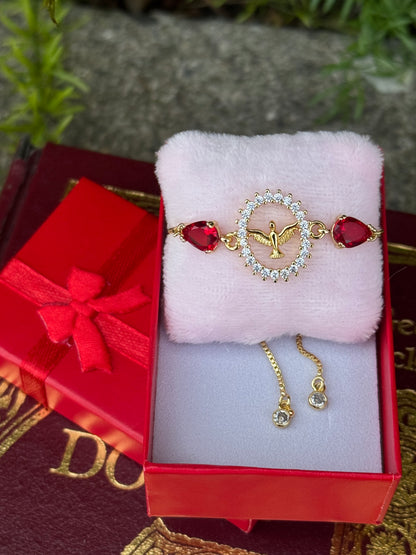 Holy Spirit Adjustable Bracelet 14K Gold Plated