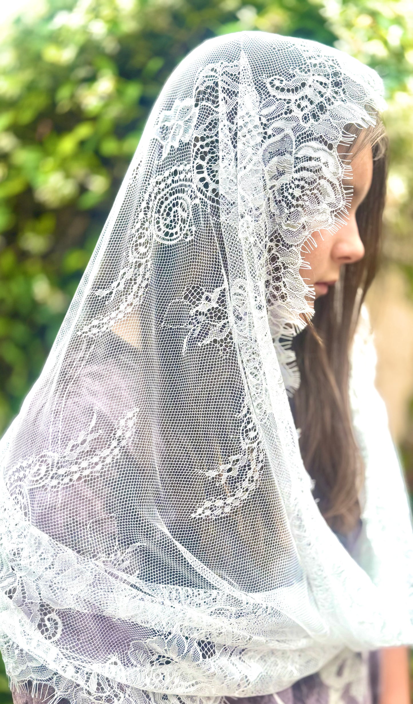 Elegant Veil Vintage Styled Mantilla Church Veil