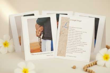 Blessed Mother Teresa Memorial Prayer Card 10 Piece Set