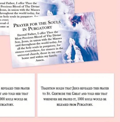 Saint Gertrude Prayer Card