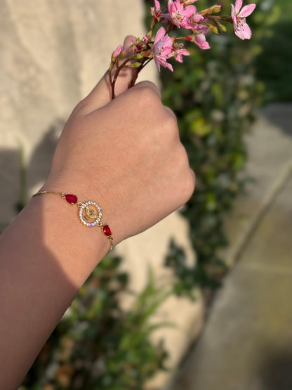 Holy Spirit Adjustable Bracelet 14K Gold Plated