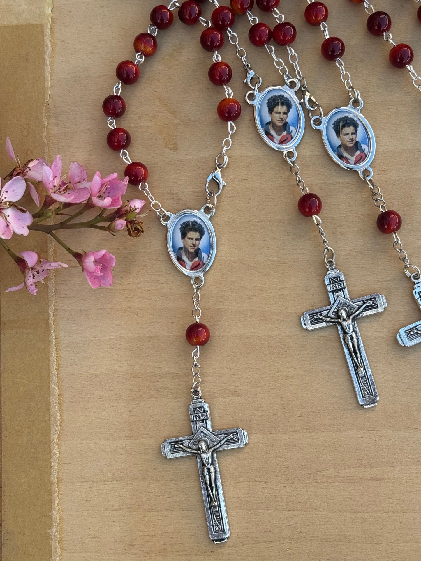 Saint Carlo Acutis Rosary Handmade in The USA
