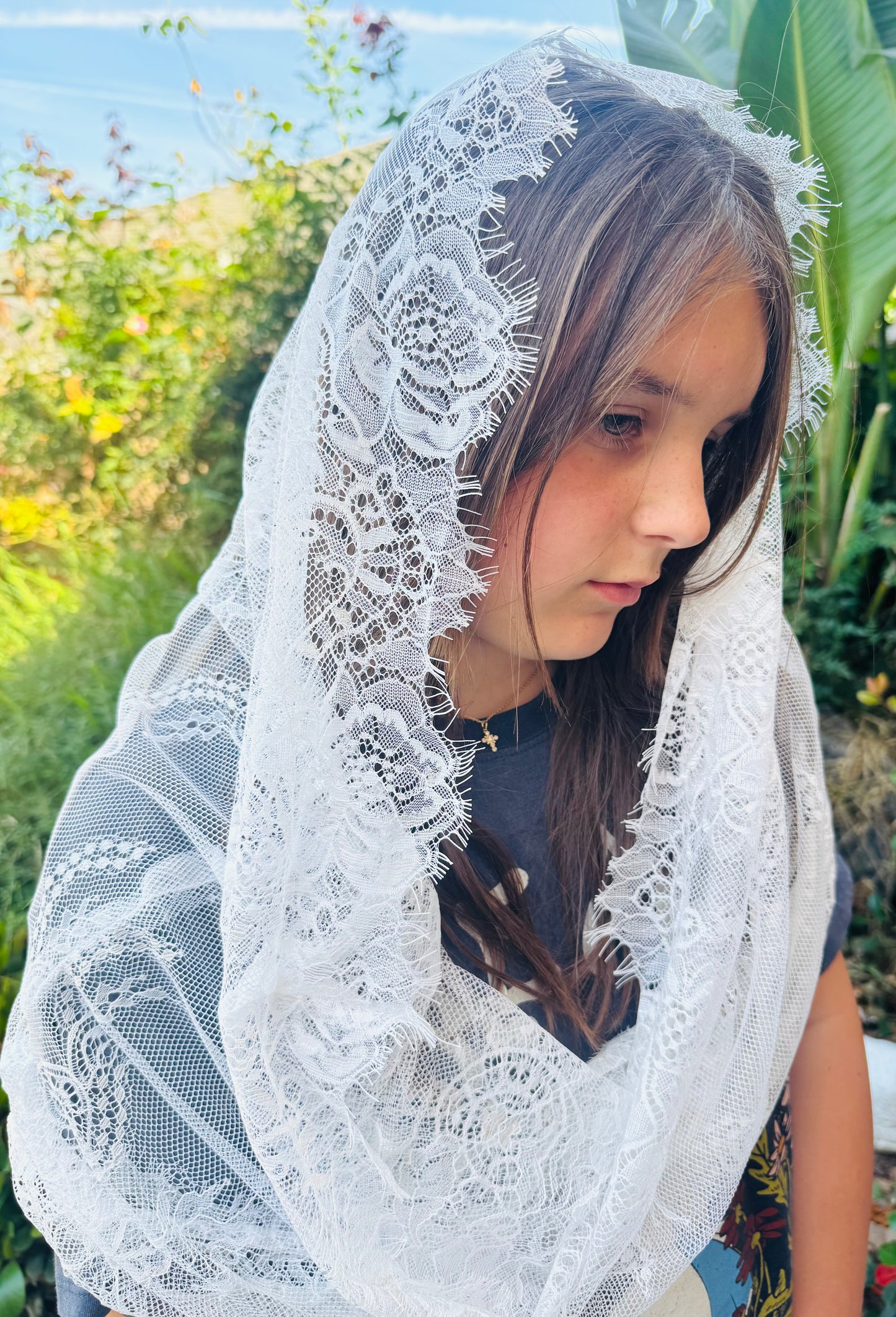 Elegant Veil Vintage Styled Mantilla Church Veil