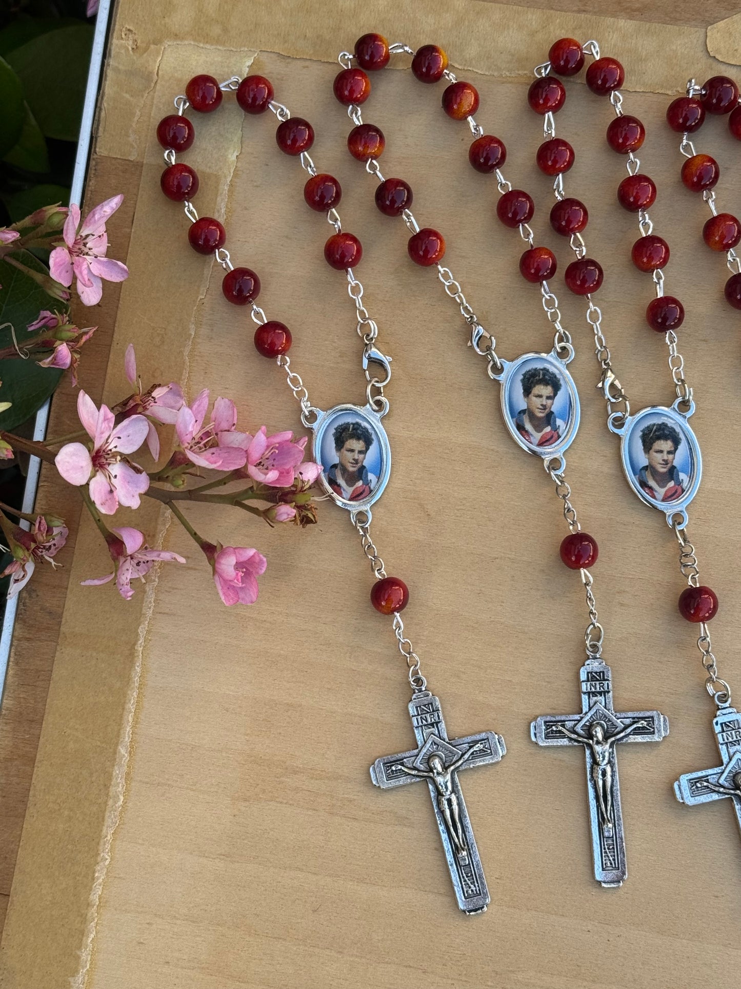 Saint Carlo Acutis Rosary Handmade in The USA