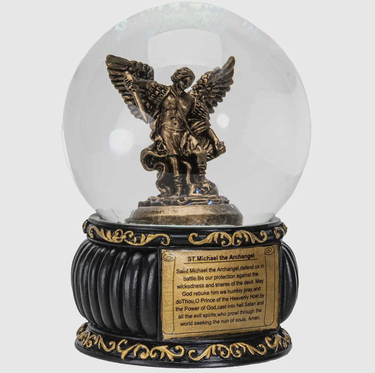 Saint Michael Water Globe