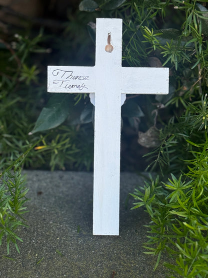 Adorable Lamb Children’s Cross Hand Painted