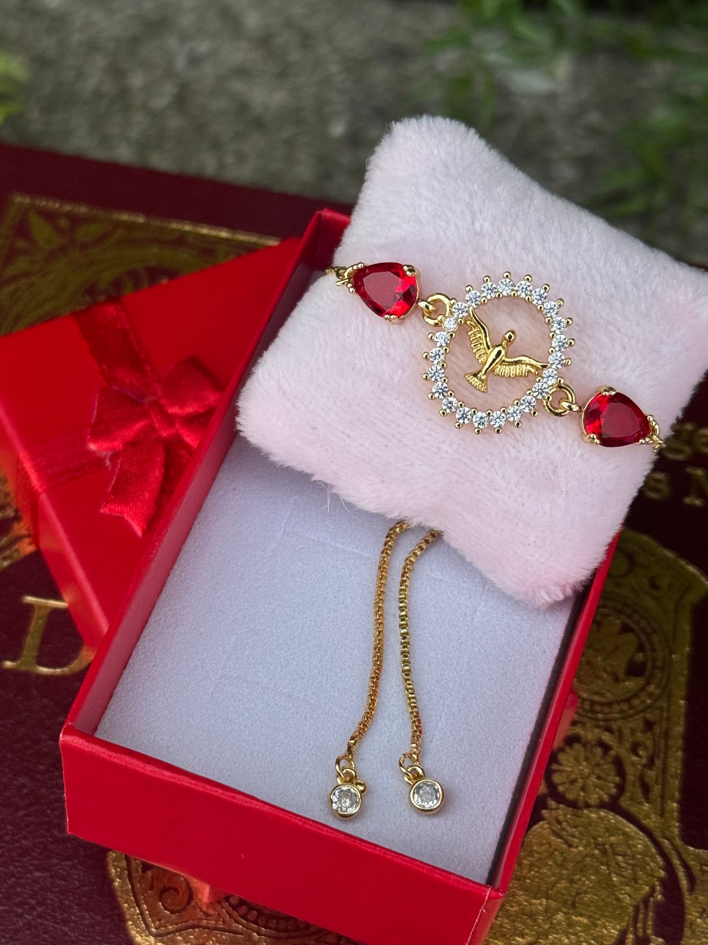 Holy Spirit Adjustable Bracelet 14K Gold Plated