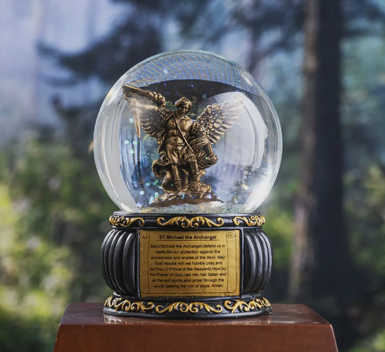 Saint Michael Water Globe