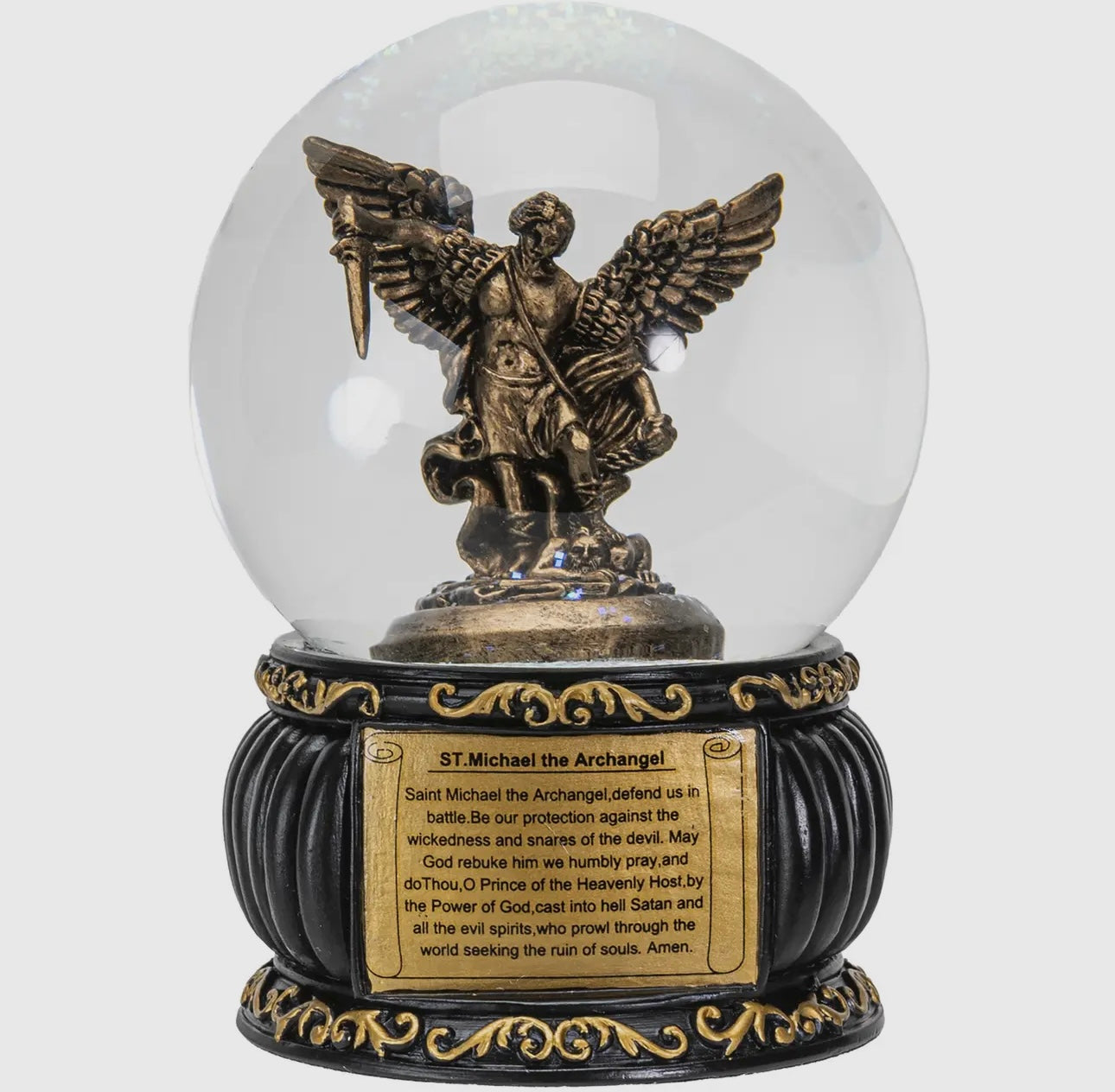 Saint Michael Water Globe