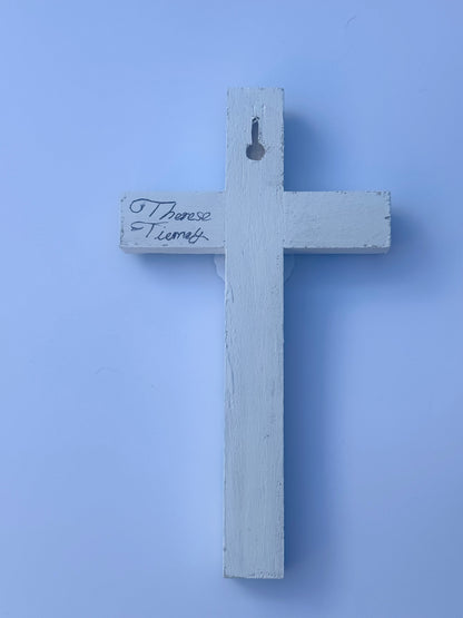 Adorable Lamb Children’s Cross Hand Painted