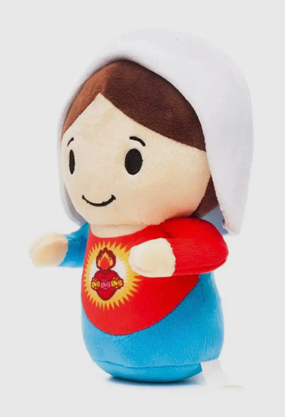 Immaculate Heart Mary Catholic Plush Doll 8”