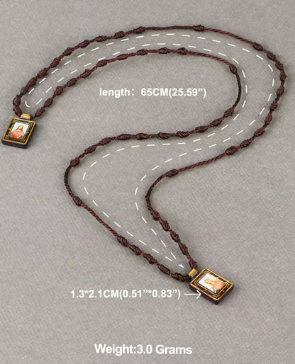 Scapular Rosary with Immaculate Heart of Mary and Sacred Heart of Jesus