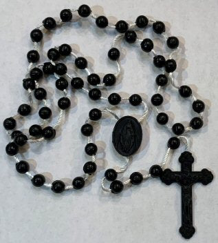 Black Rosary Made in Italy