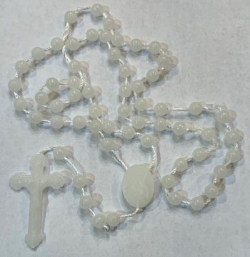 White Rosary Made in Italy